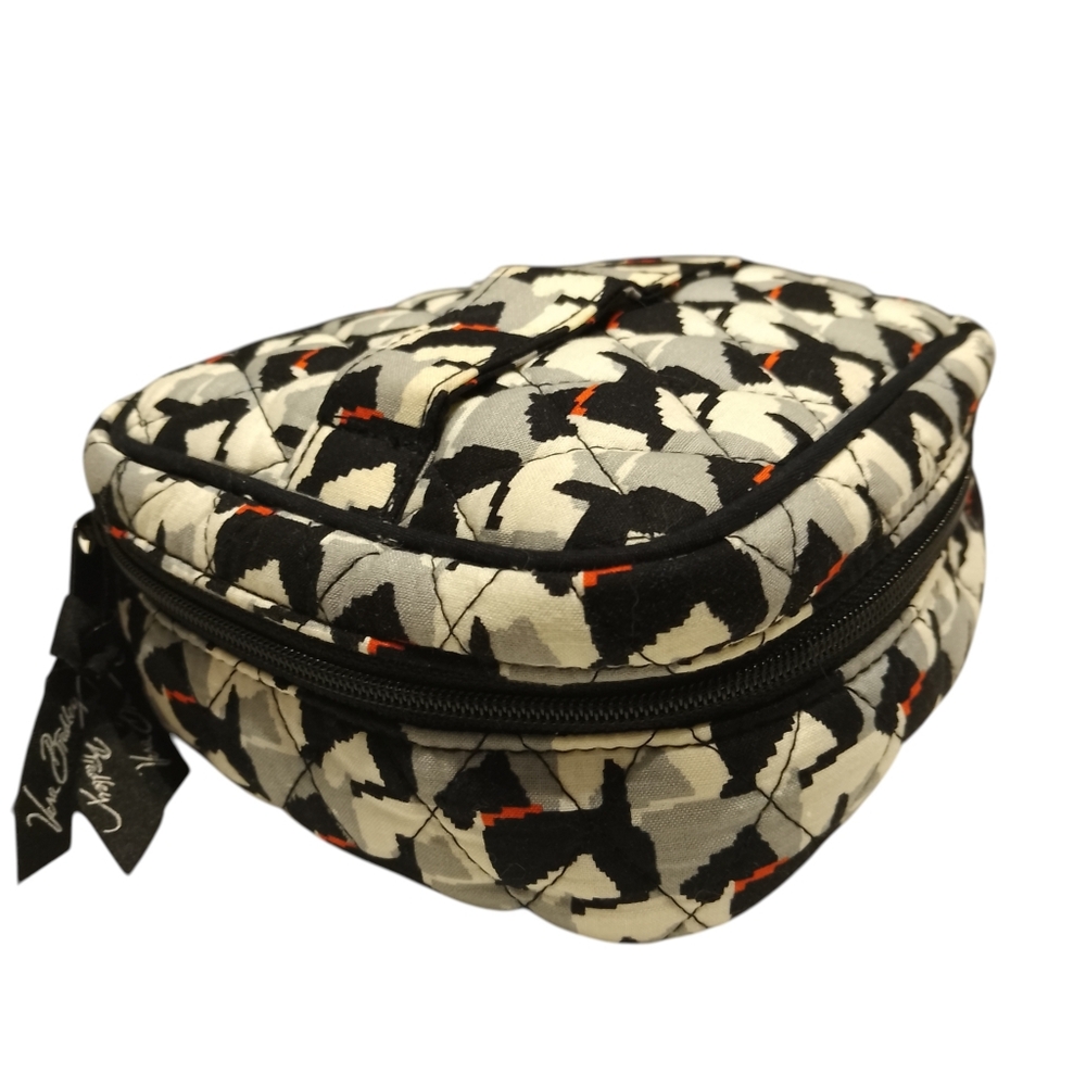 NWT Vera Bradley Scottie Dog Print Travel Makeup Organizer Retired Pattern